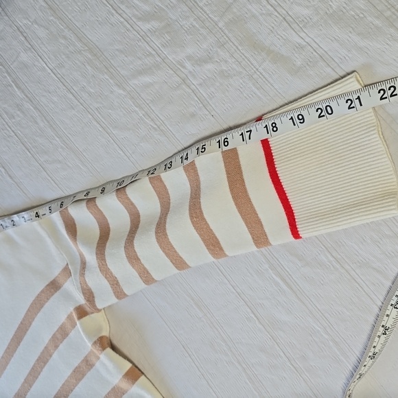 Tahari Striped Mock Neck Sweater 3/4 Sleeves Women' Size XS - Picture 6 of 15